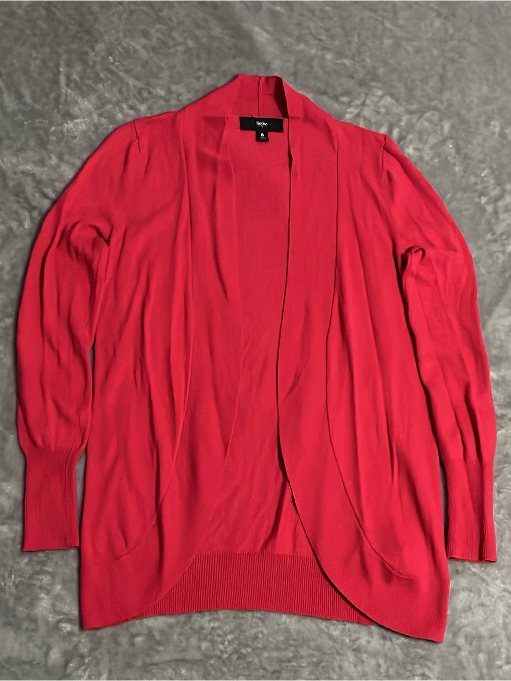 Mossimo Womens Size Small Red Open Front Cardigan Sweater Knit Good Condition